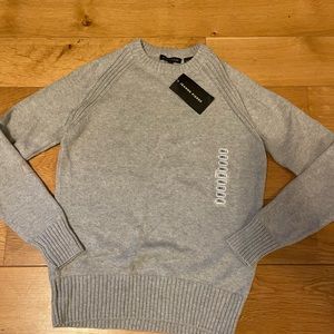 NWT Jeanne Pierre Gray Crewneck Sweater Sz Small 100% Cotton